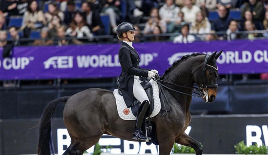 Jessica von Bredow-Werndl (GER) and Diallo BB win the 2025 CDI-W Stuttgart :: Photo © Stefan Lafrentz