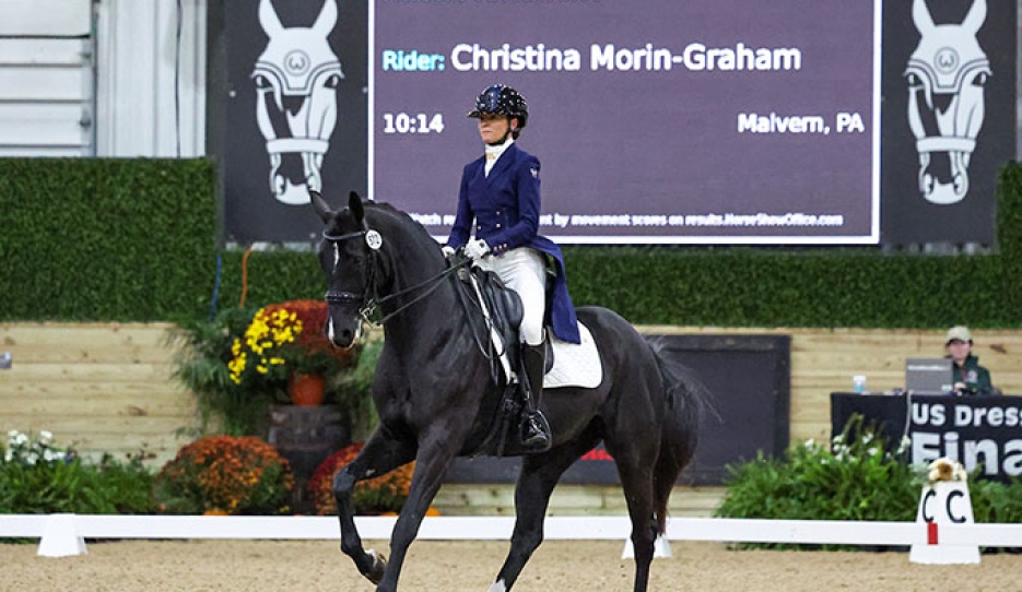 Christina Morin-Graham on Mondlicht at the 2025 USDF Dressage Finals :: Photos © Sue Stickle