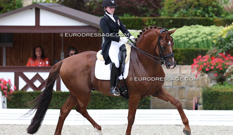 Florentina Jöbstl and Bodyguard at the 2023 European Junior Riders Championships :: Photo © Astrid Appels