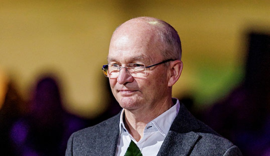 Hubertus Schmidt at the award ceremony in Frankfurt :: Photo © Stefan Lafrentz
