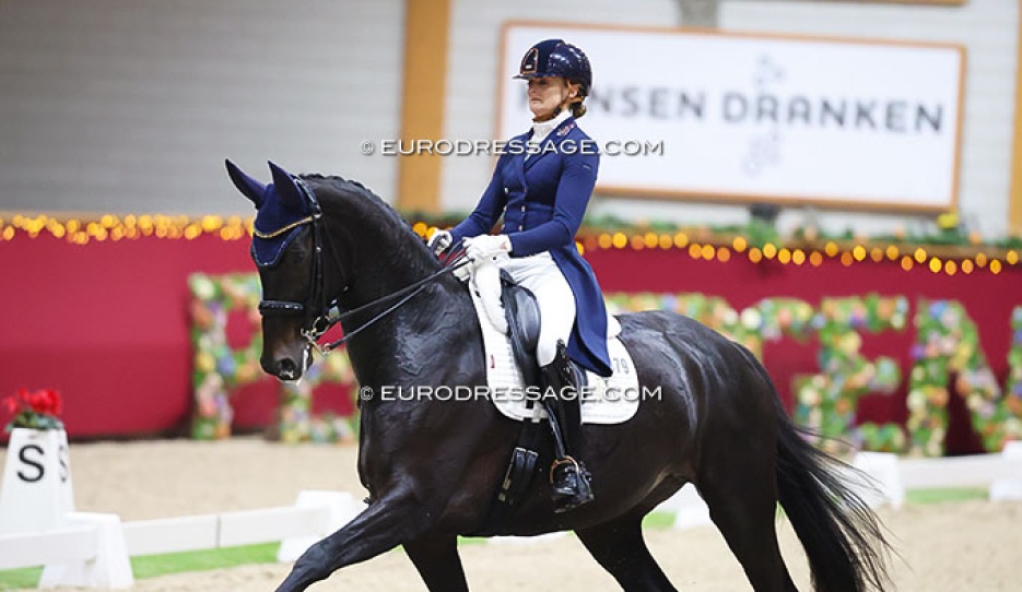 Marieke van der Putten and Zantana at the 2025 CDI Kronenberg Indoor :: Photo © Astrid Appels