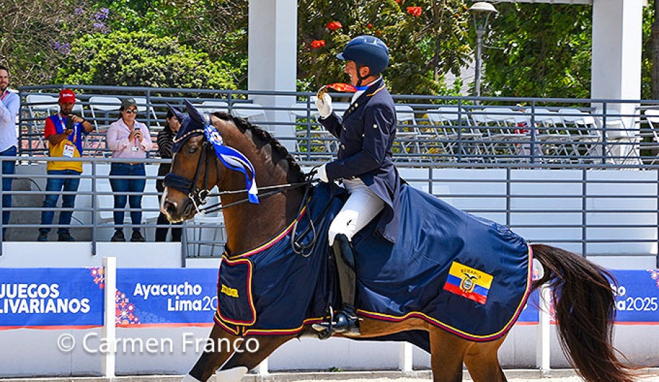 Julio Mendoza Loor on Deparon U.S. at the 2025 Bolivarian Games :: Photo © Carmen Franco