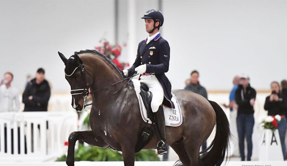 Christian Simonson on Indian Rock at the 2025 CDI-W Ocala :: Photo © Andrew Ryback