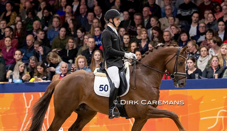 Ricardo Sanavio and King Karim at the 2019 KWPN Stallion Competition Finals :: Photo © Dirk Caremans