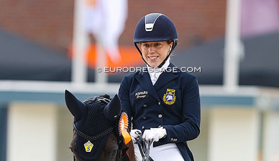 Vendela Eriksdotter Rubin in Diploid at the 2023 World Young Horse Championships :: Photo © Astrid Appels