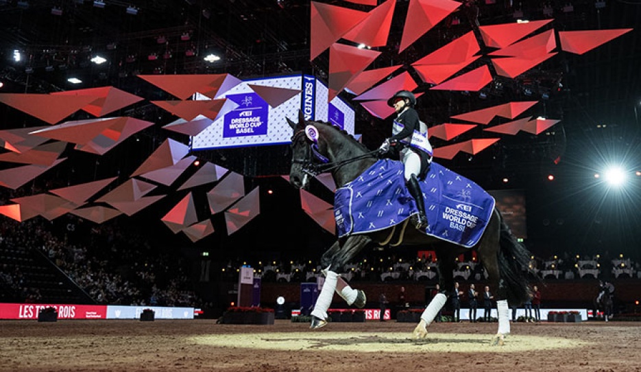 Isabell Werth and Queenparks Wendy win the World Cup Qualifier in Basel :: Photo © FEI