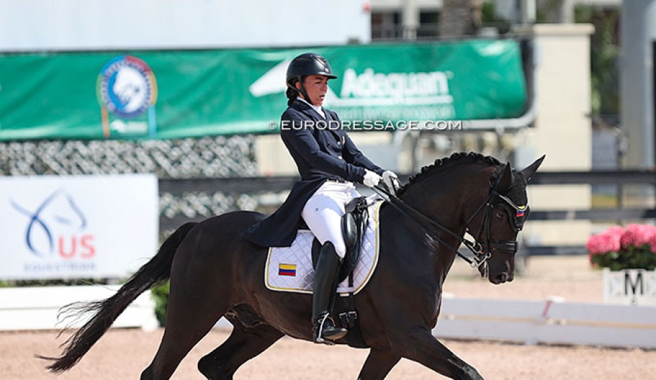 Colombian Juliana Gutierrez Aguilera on Flanissimo at the 2023 Palm Beach Derby :: Photo © Astrid Appels