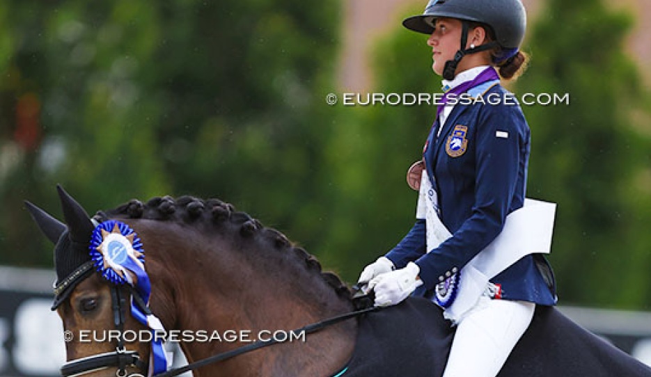 Ronja Kardos and Nice One at the 2024 European Pony Championships :: Photo © Astrid Appels