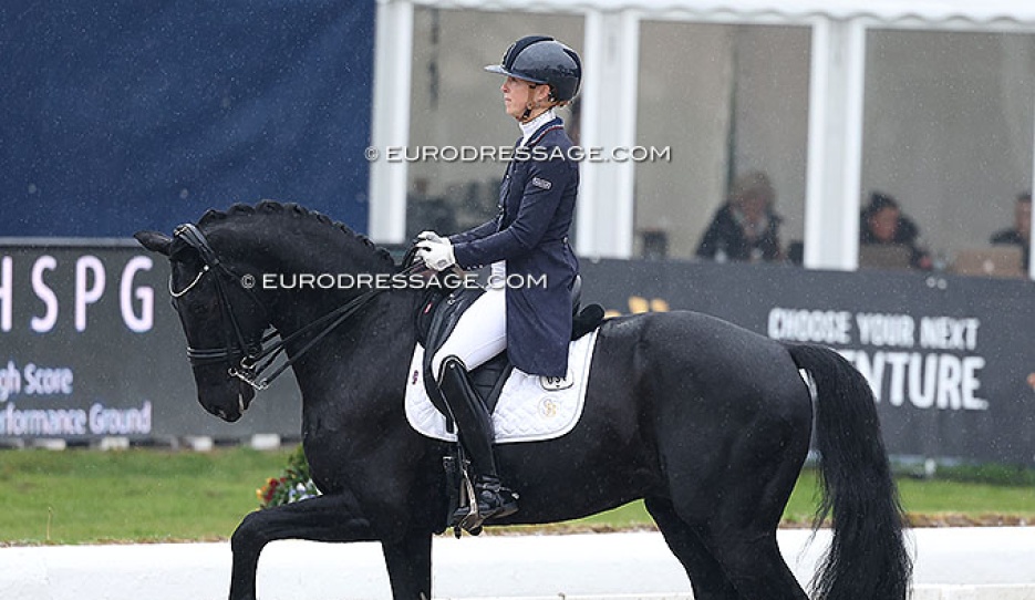 Kirsten Brouwer and Just Romance at the 2025 CDI Hagen :: Photo © Astrid Appels