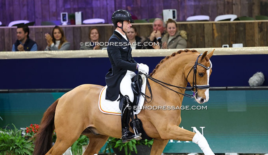 Justin Verboomen and Djembe de Hus at the 2025 CDI-W Mechelen :: Photo © Astrid Appels