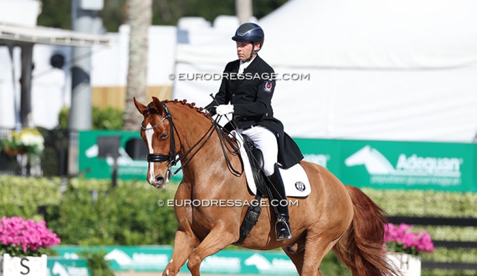 James Irwin and Flirtfaktor at the 2025 CDI Wellington :: Photo © Astrid Appels