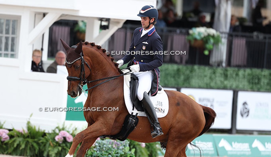 Christian Simonson and Fleau de Baian at the 2026 CDI Wellington :: Photo © Astrid Appels