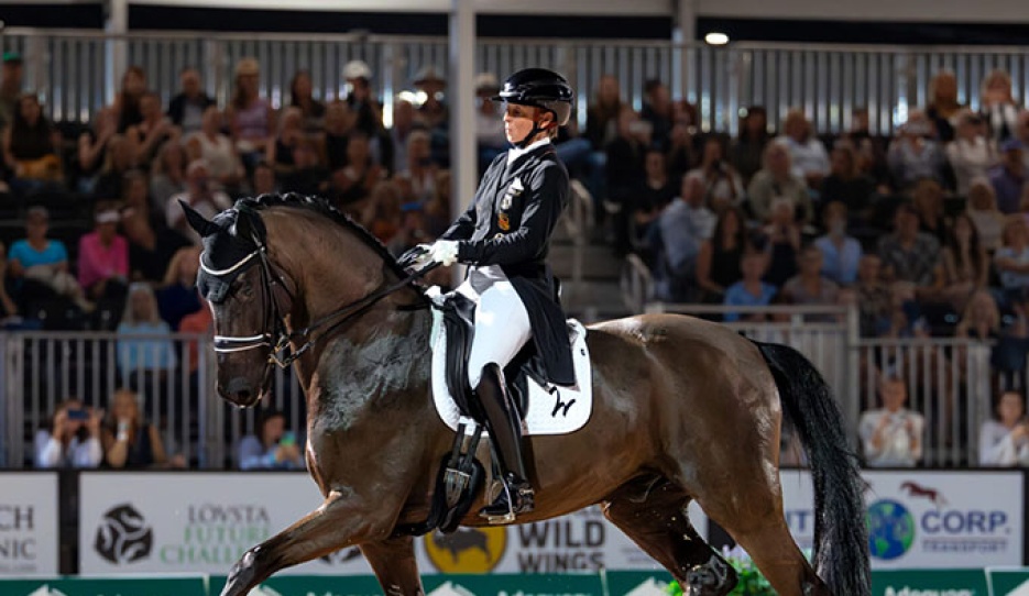 Isabell Werth and Special Blend at the 2026 CDI-W Wellington :: Photo © Center Line Media