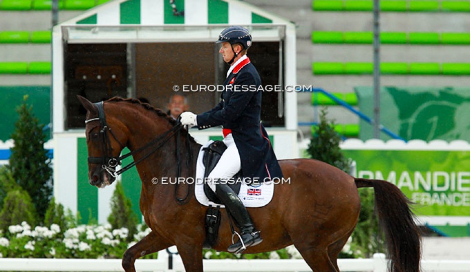 Gareth Hughes and DV Stenkjers Nadonna at the 2014 World Equestrian Games :: Photo © Astrid Appels