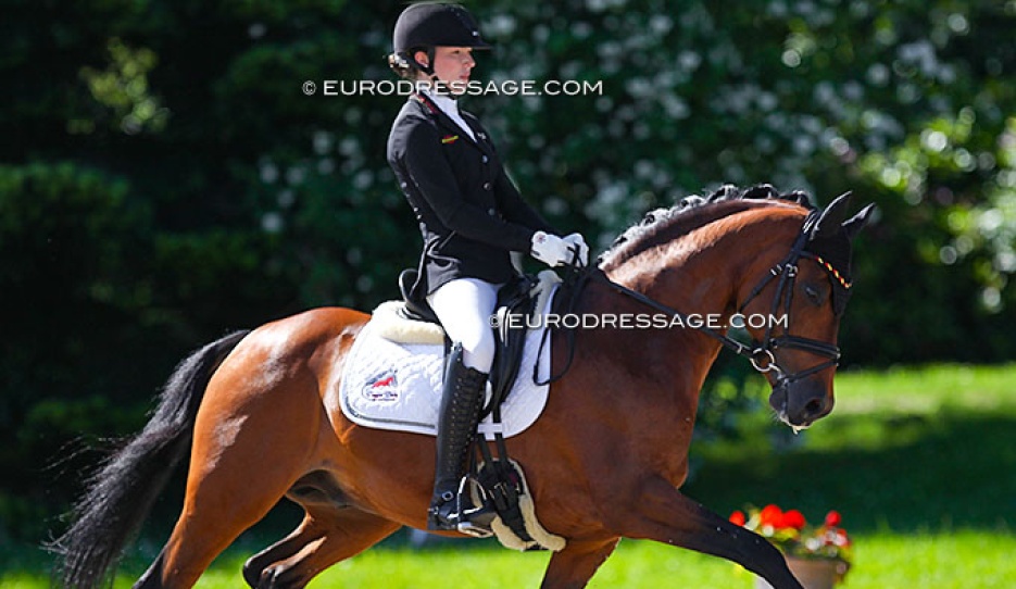 Lena Bücker and Cosmopolitan D at the 2019 CDI-P Hagen :: Photo © Astrid Appels