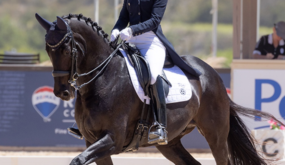 Shannon Peters and Disco Inferno at the 2022 CDI Thermal :: Photo © Terri Miller