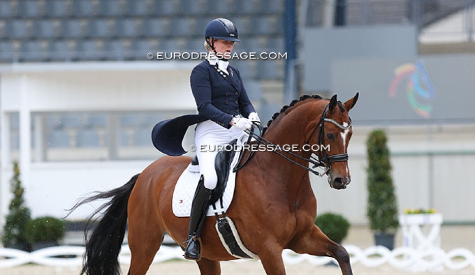 Joyce Lenaerts and Euro at the 2024 CDI Aachen Festival 4 Dressage :: Photo © Astrid Appels