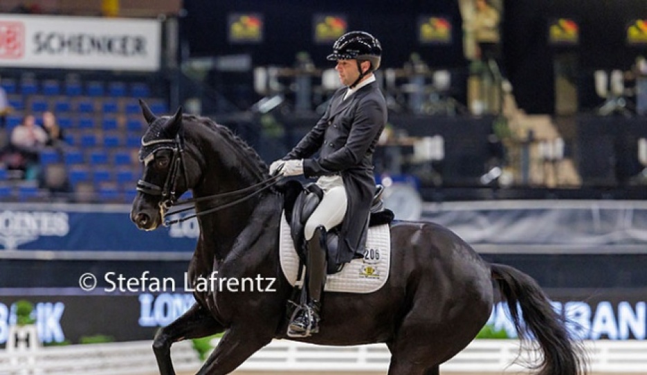 Timo Kemmerer and FBW Dantes Zazou at the 2024 CDI Stuttgart :: Photo © Stefan Lafrantz