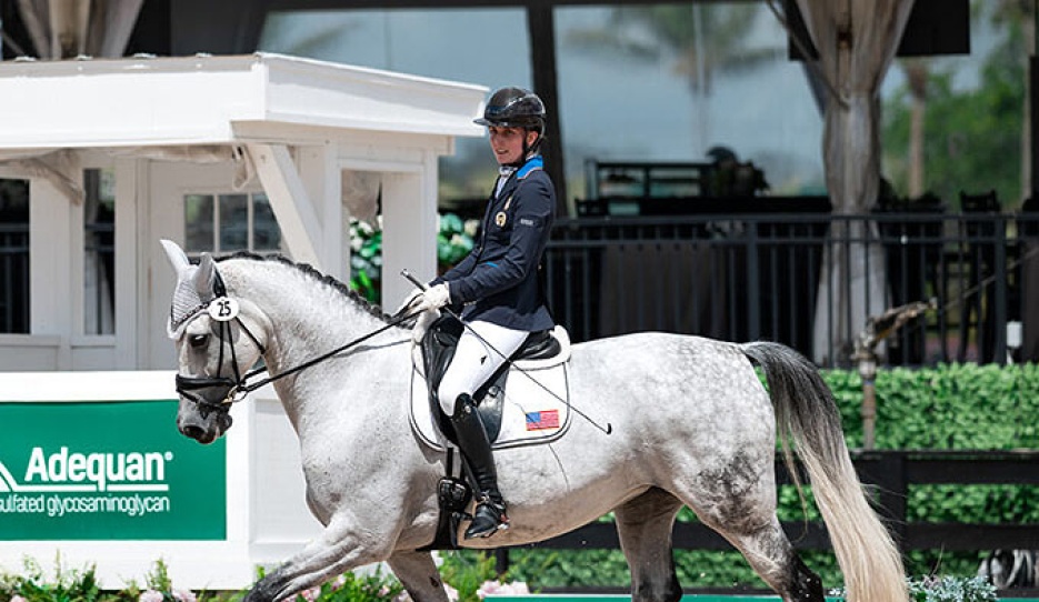 Fiona Howard and Kate Shoemaker's Vianne at the 2026 CPEDI Wellington :: Photos © Centre Line Media
