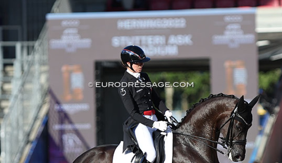 Carina Cassoe Kruth and Heiline's Danciera at the 2022 World Championships :: Photo © Astrid Appels