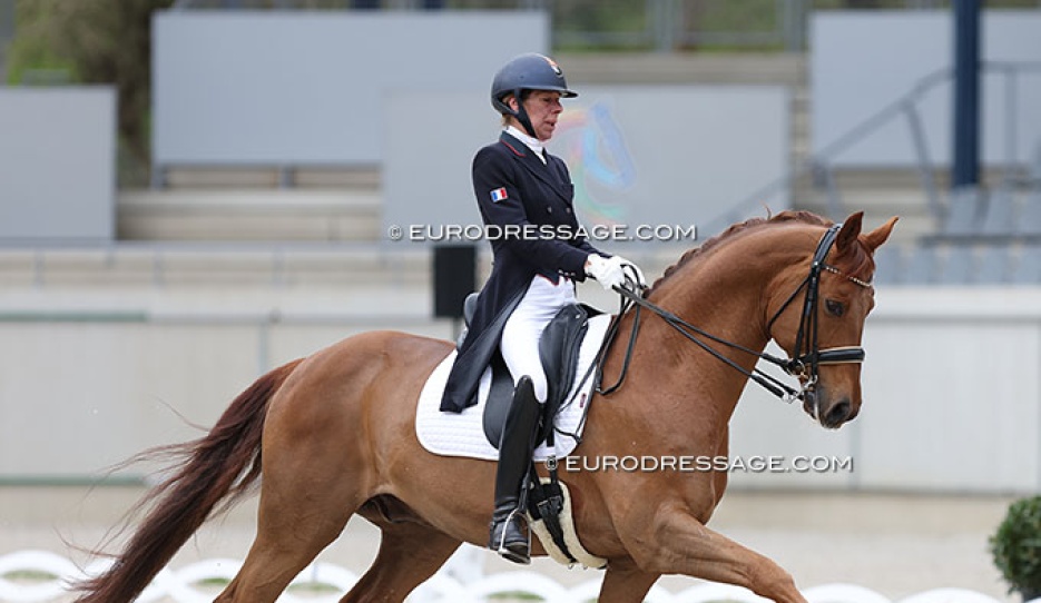 Stephanie Brieussel and Fellini du Soleil at the 2024 CDI Aachen Festival 4 Dressage :: Photo © Astrid Appels