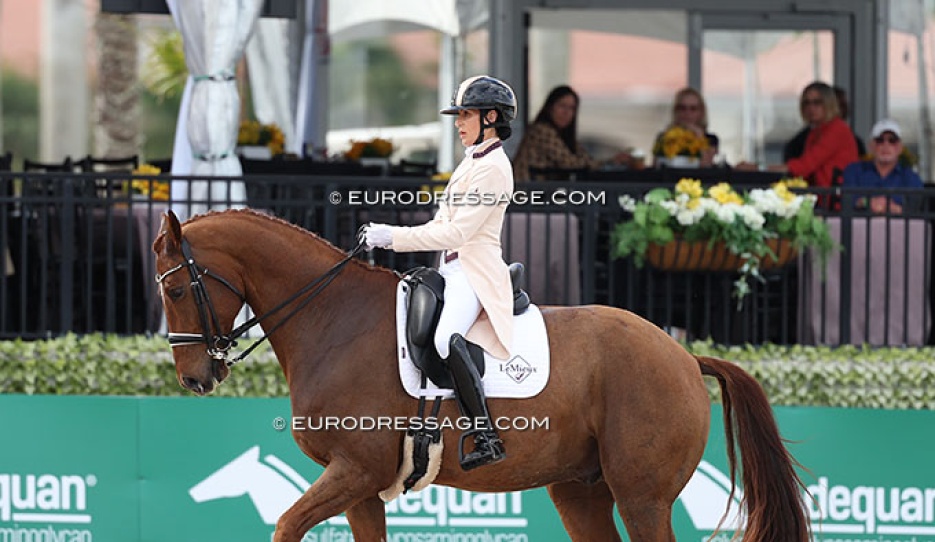 Laine Ashker and Zeppelin at the 2025 CDI-W Palm Beach Derby :: Photo © Astrid Appels