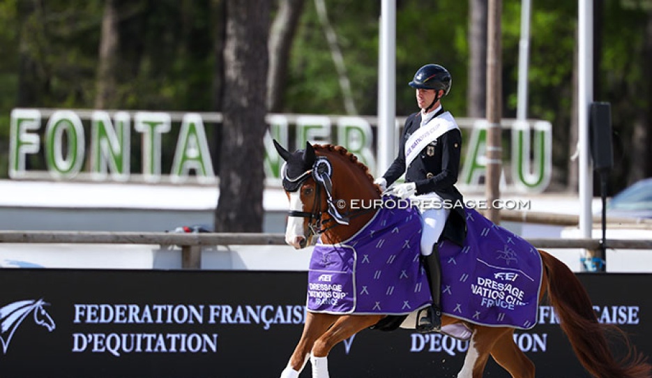 German team rider Benjamin Werndl on Quick Decision at the 2026 CDIO Fontainebleau :: Photo © Astrid Appels