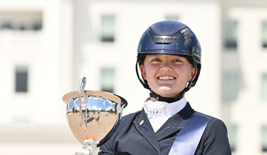 Alexis Troutman wins the 2026 Florida Youth Dressage Championships :: Photo © Andrew Ryback
