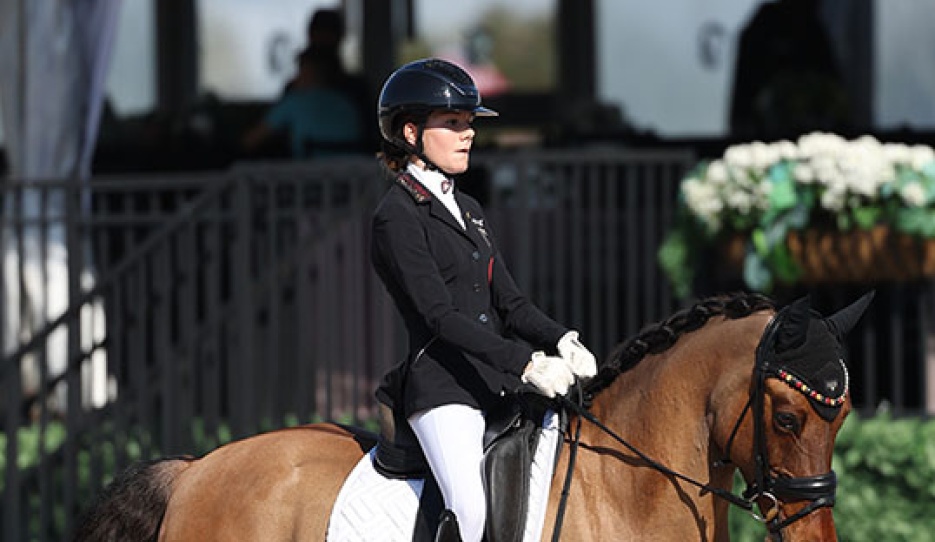 Lilly Kasselmann and Nasdaq at the 2026 CDI-W Wellington :: Photo © Astrid Appels