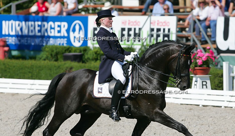 Sophie Holkenbrink and Show Star at the 2010 European Junior Riders Championships :: Photo © Astrid Appels