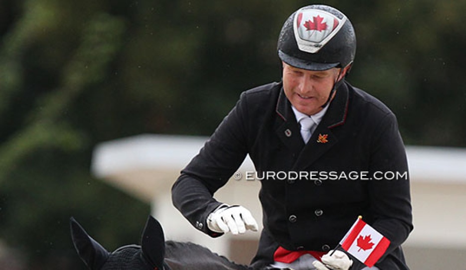 Canadian dressage rider at the 2021 World Young Horse Championships :: Photo © Astrid Appels