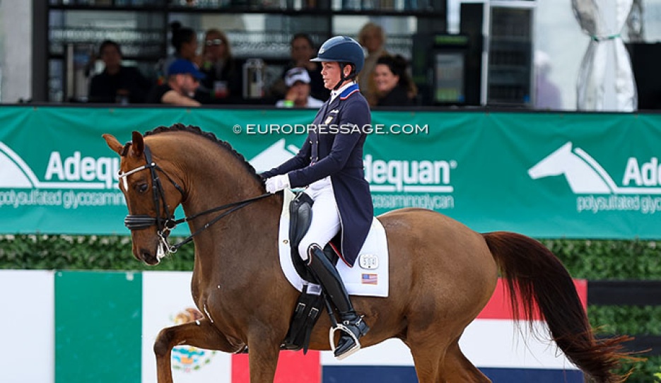 Anna Marek and Fayvel at the 2024 CDI Wellington :: Photo © Astrid Appels