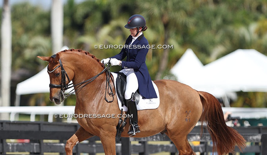 Sarah Tubman and Dow Jones at the 2024 Global Dressage Festival :: Photo © Astrid Appels