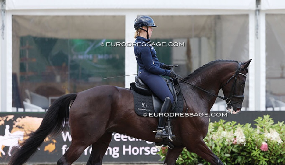 Yvonne Osterholm and Soretto at the 2025 World Young Horse Championships :: Photo © Astrid Appels