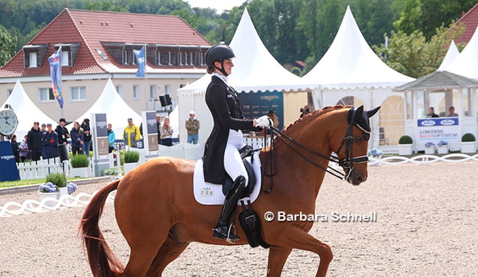 Semmieke Rothenberger and Farrington at the 2026 German Championships :: Photo © Barbara Schnell