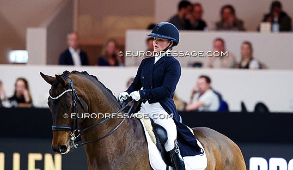 Rowena Weggelaar on Don Quichot at the 2026 CDI-W 's Hertogenbosch :: Photo (c) Astrid Appels