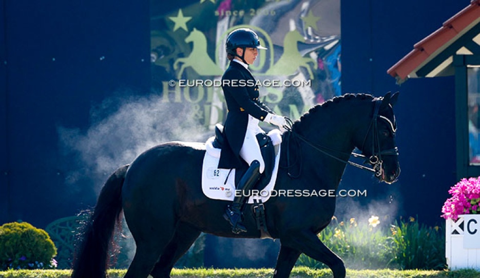 Charlott Maria Schürmann and Dante's Pearl at the CDI Hagen in April 2026 :: Photos © Astrid Appels