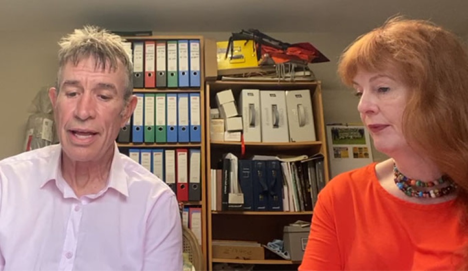 Mark Ruddock and Joan Adrain