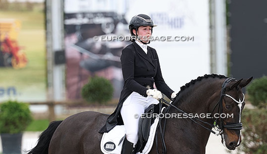 The Prague born Czech-Australian Young Rider Klara Denny on Scarlett at the 2026 CDIO Lier :: Photo © Astrid Appels