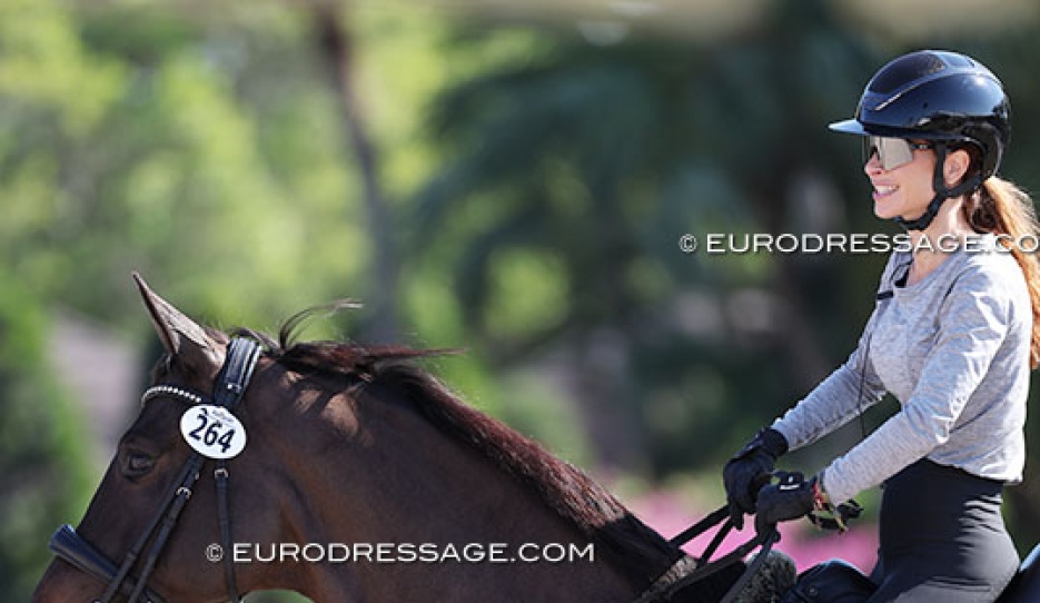 Patricia Ferrando and Fan Amour at the 2026 Global Dressage Festival :: Photo © Astrid Appels