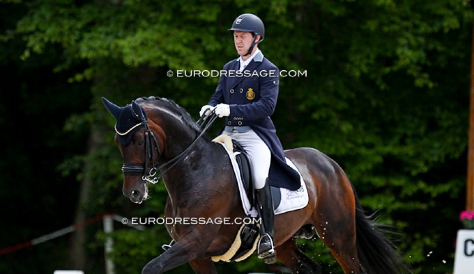 Kevin Laevens on Kozinsky van den Dries at the 2019 CDI Compiegne :: Photo © Astrid Appels