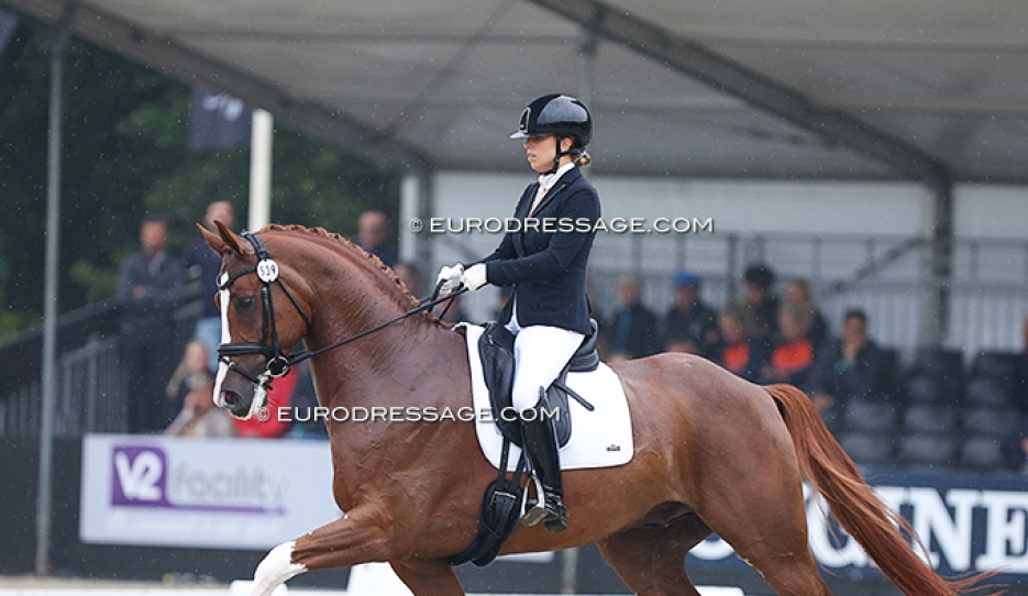 Mafalda Galiza mendes and Belcanto HB at the 2024 World Young Horse Championships :: Photo © Astrid Appels