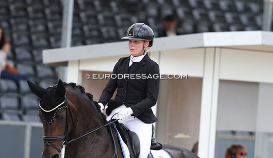 Sofie Lexner and Pantera at the 2025 World Young Horse Championships :: Photo © Astrid Appels
