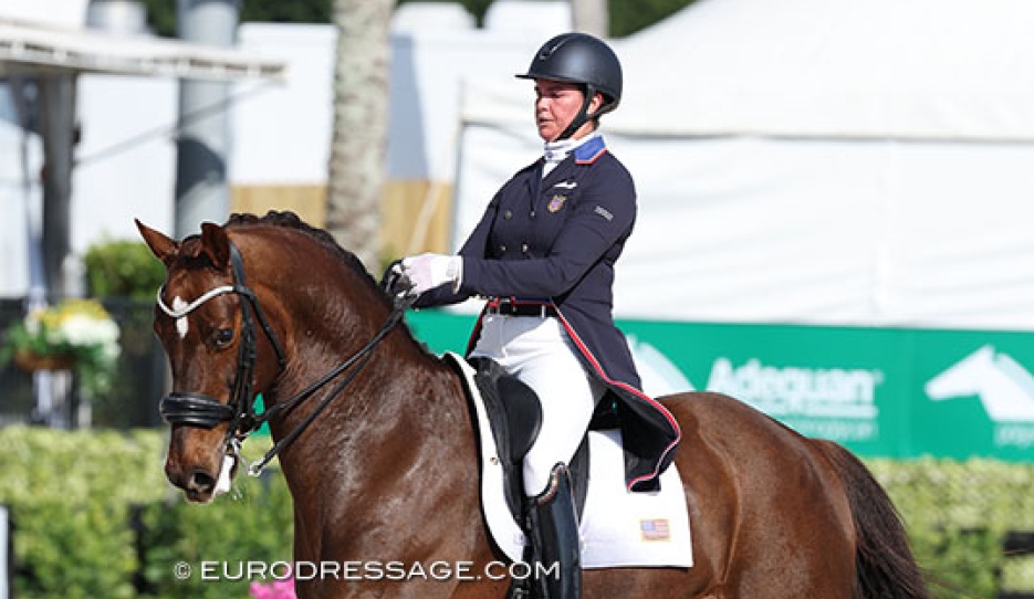 Anna Marek and Fayvel at the 2025 CDI Wellington :: Photo © Astrid Appels