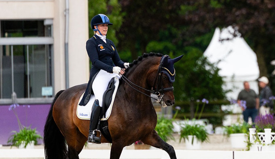 Cecilia Bergåkra and My Friend at the 2026 CDIO Hagen Nations Cup :: Photo © Equi Smits Photography