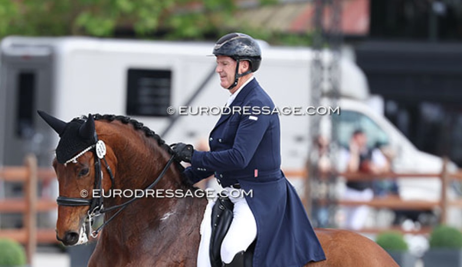 Italy based Irish rider James Connor on Vanotti at the 2026 CDIO Lier :: Photo © Astrid Appels