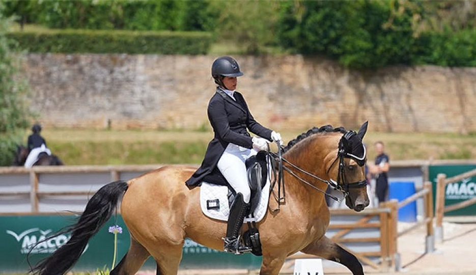 Ameera Singh Pasrich and Orean at the 2026 CDI Macon :: Photo © Agence Bouillot 