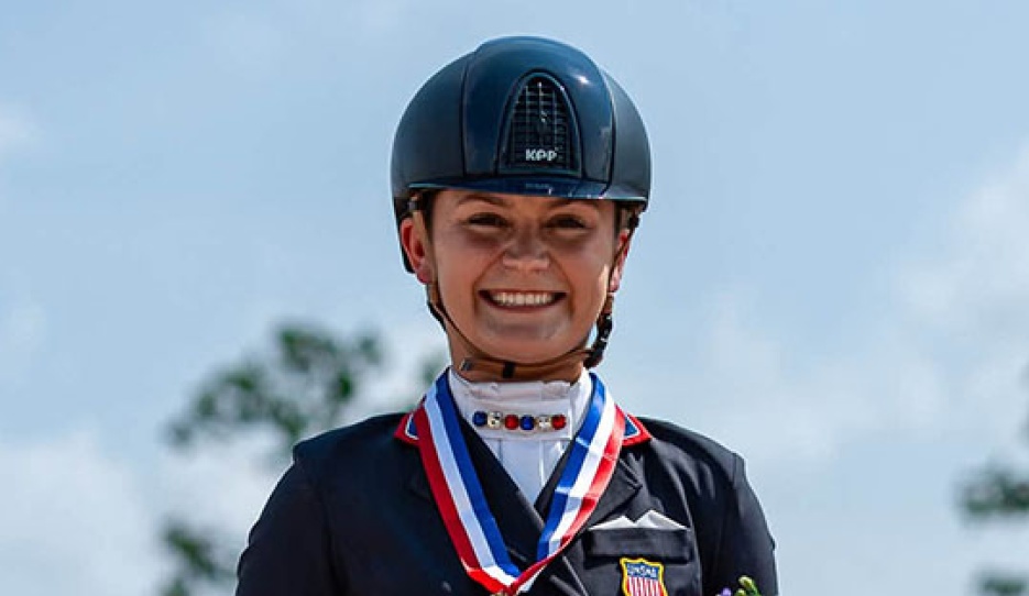 Erin Nichols wins individual gold at the 2026 North American Under 25 Championships :: Photo © US Equestrian
