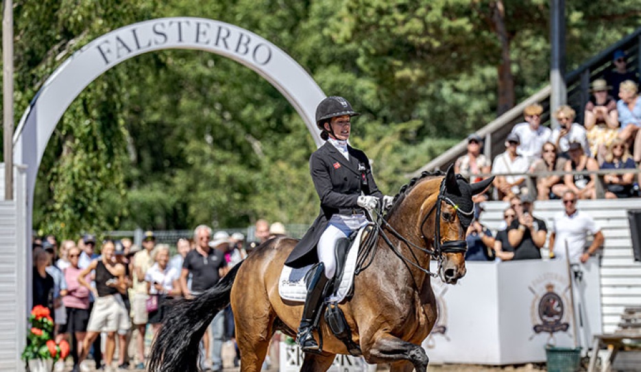 Cathrine Dufour and Mount St. John Freestyle at the 2026 CDIO Falsterbo :: Photo © Kim Lundin