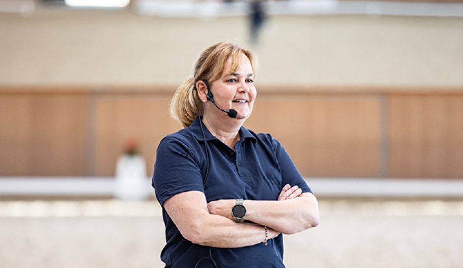 Silke Fütterer-Sommer, the German para dressage national coach, provides an insight into the rules ahead of the start of the FEI Para Dressage World Championship :: Photo: ALRV/Jasmin Metzner